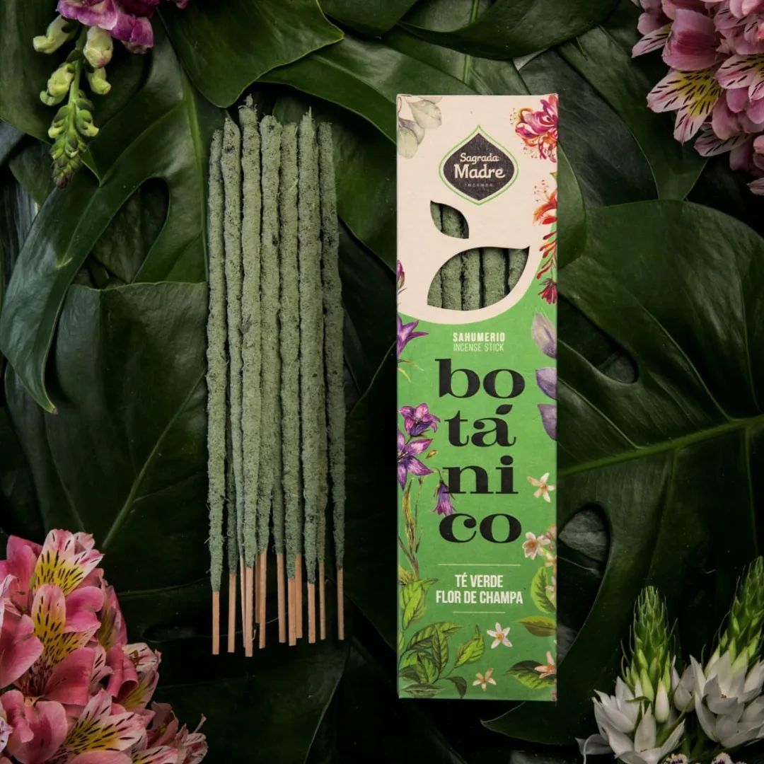 Sahumerio Botánico · Té Verde & Champa - Sagrada Madre