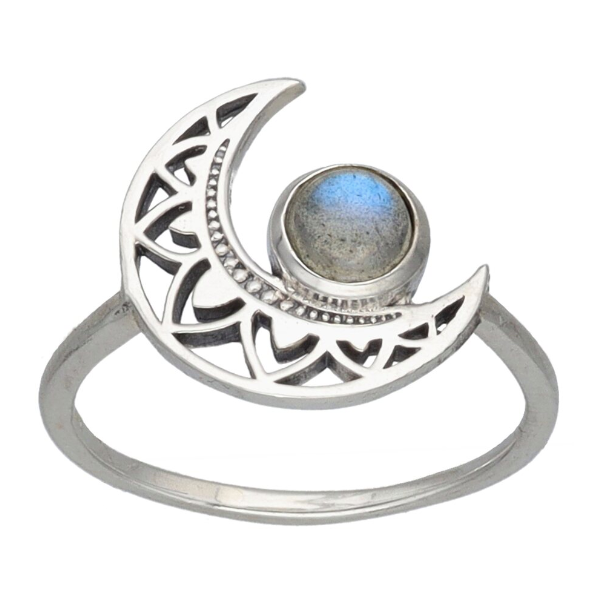 Anillo Labradorita Lunar