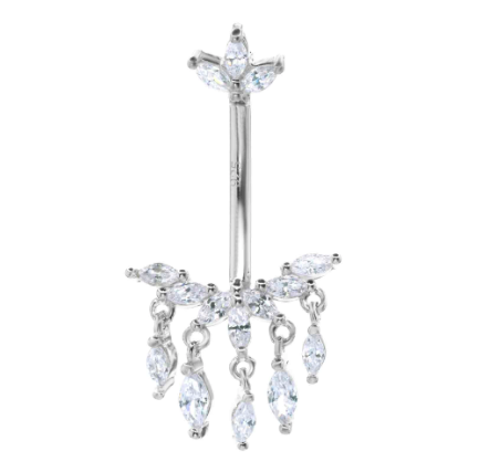 Piercing Ombligo Cascada - Plata 925