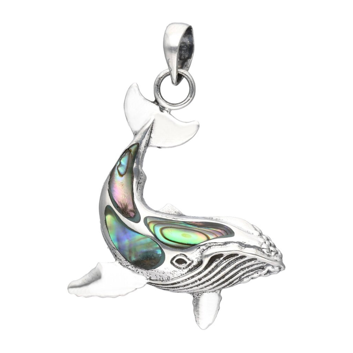 Set Collar Ballena Ancestral - Abalón y Plata 925