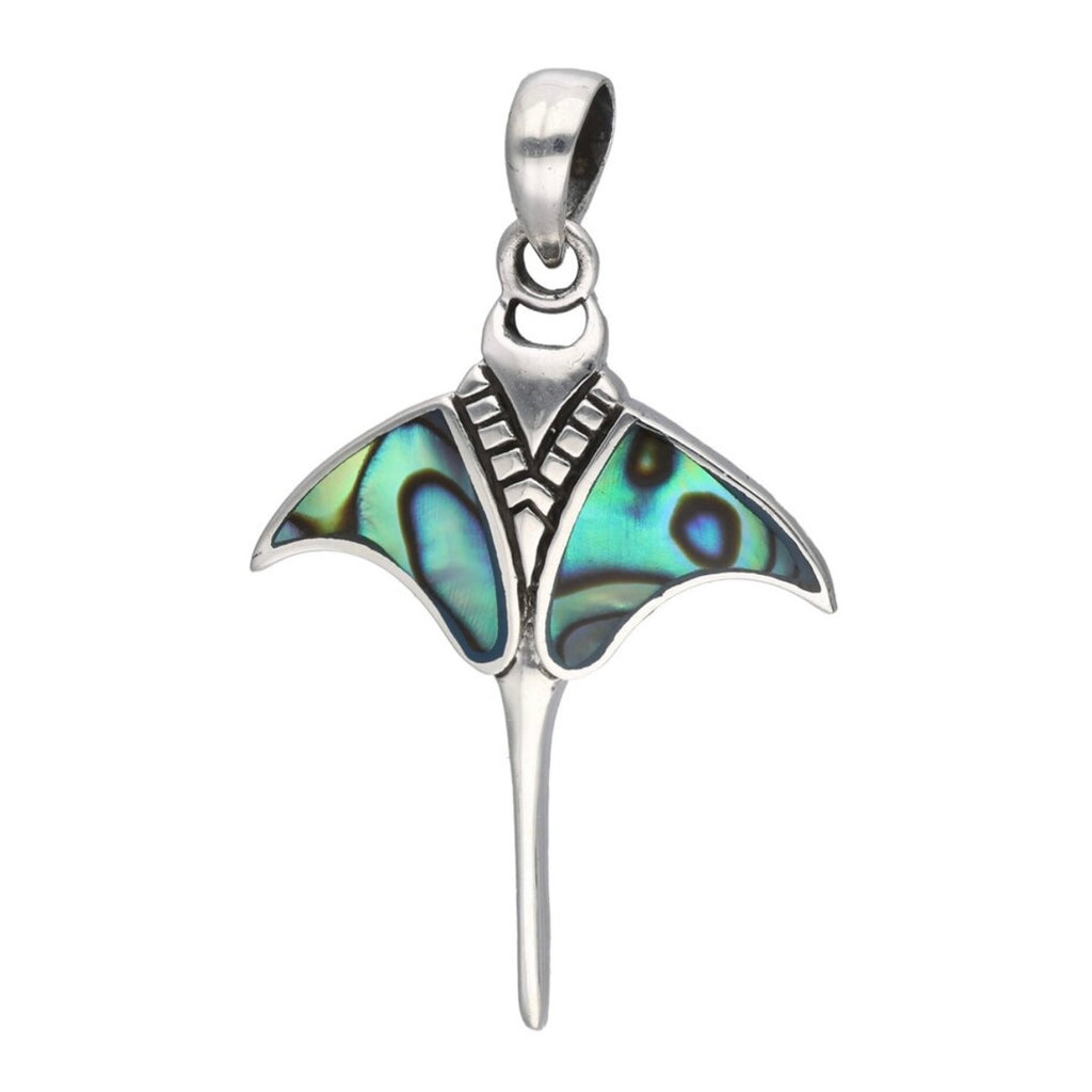 Set Collar Mantarraya Sagrada-  Abalón y Plata 925