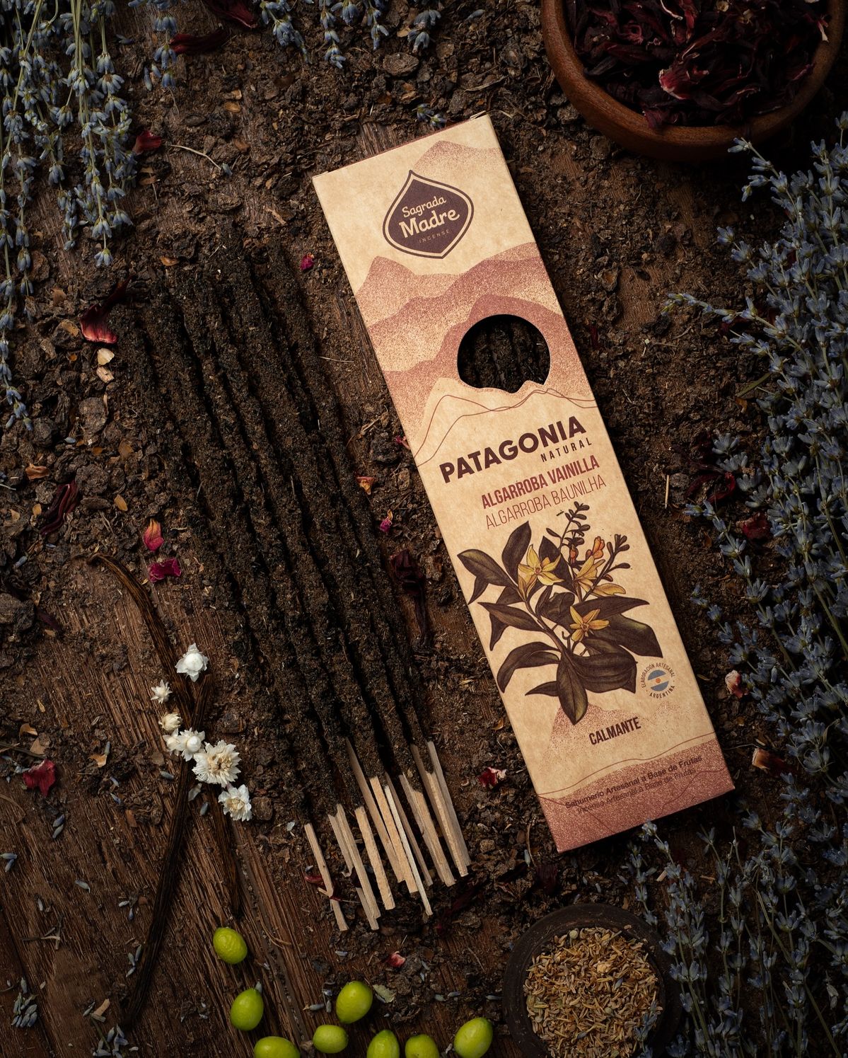 Sahumerio Patagonia · Algarroba & Vainilla - Sagrada Madre