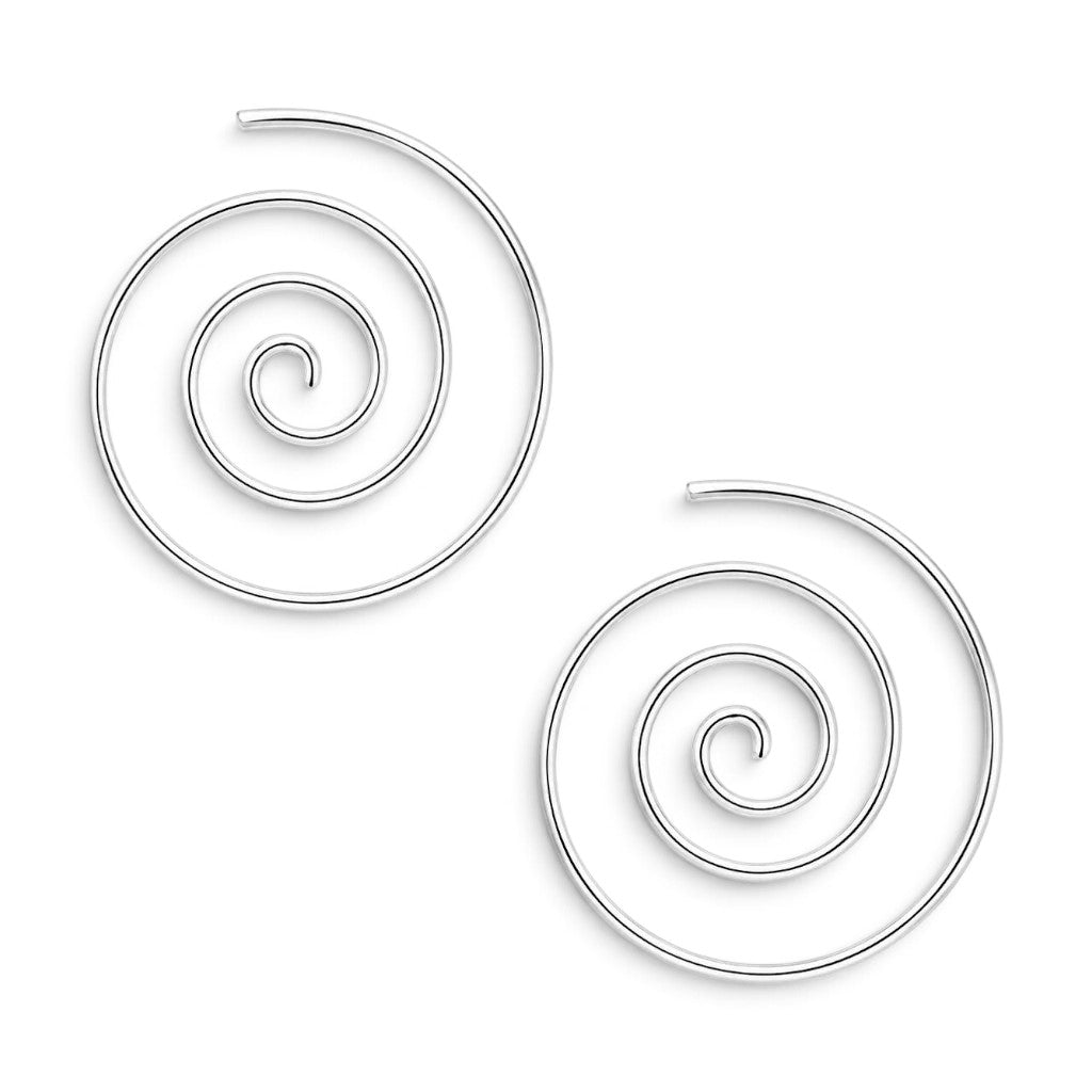 Aros Espiral 20mm - Plata 925