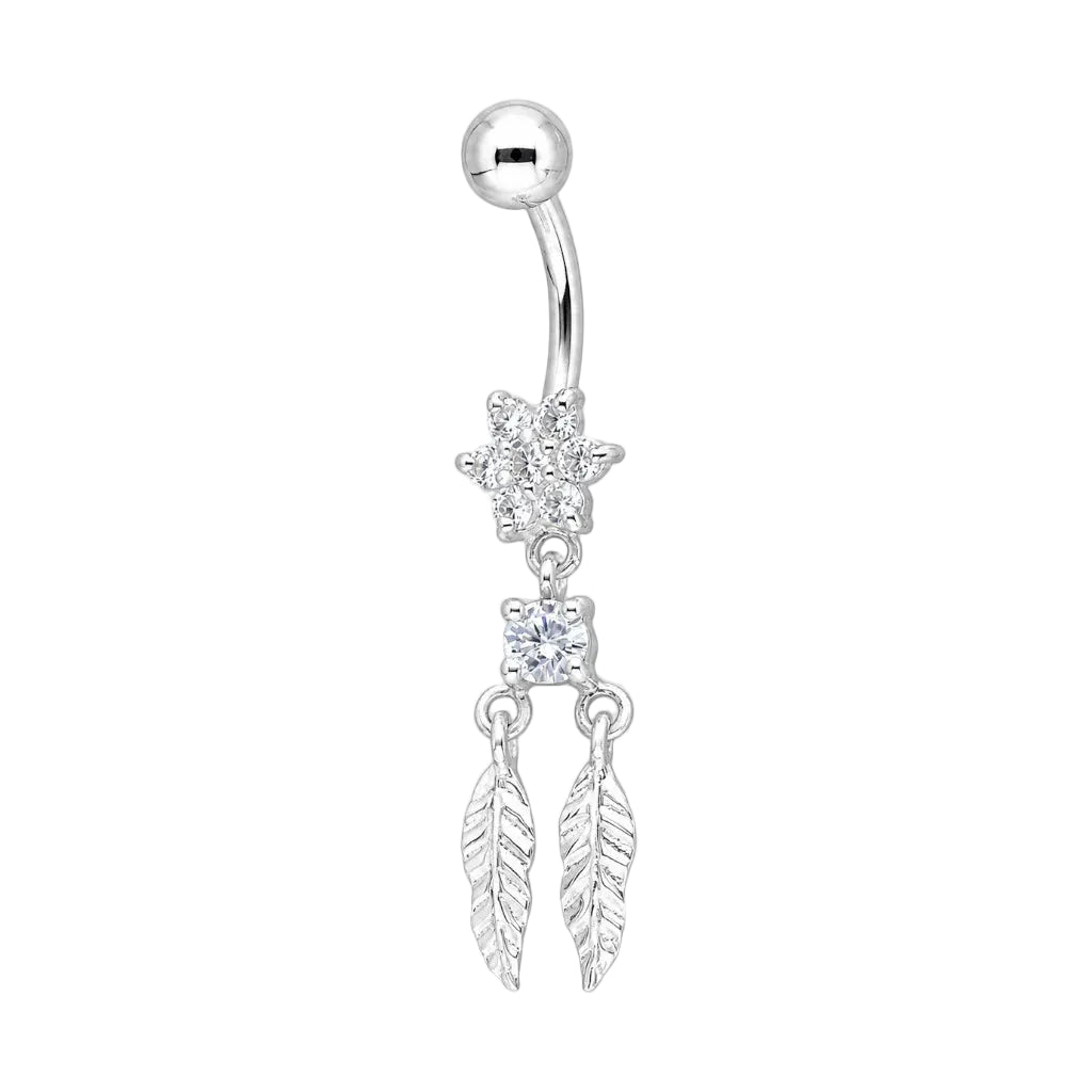 Piercing Ombligo Florecer - Plata 925
