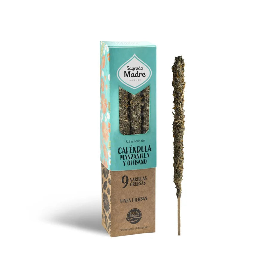 Sahumerio Herbal · Caléndula, Manzanilla & Olíbano - Sagrada Madre