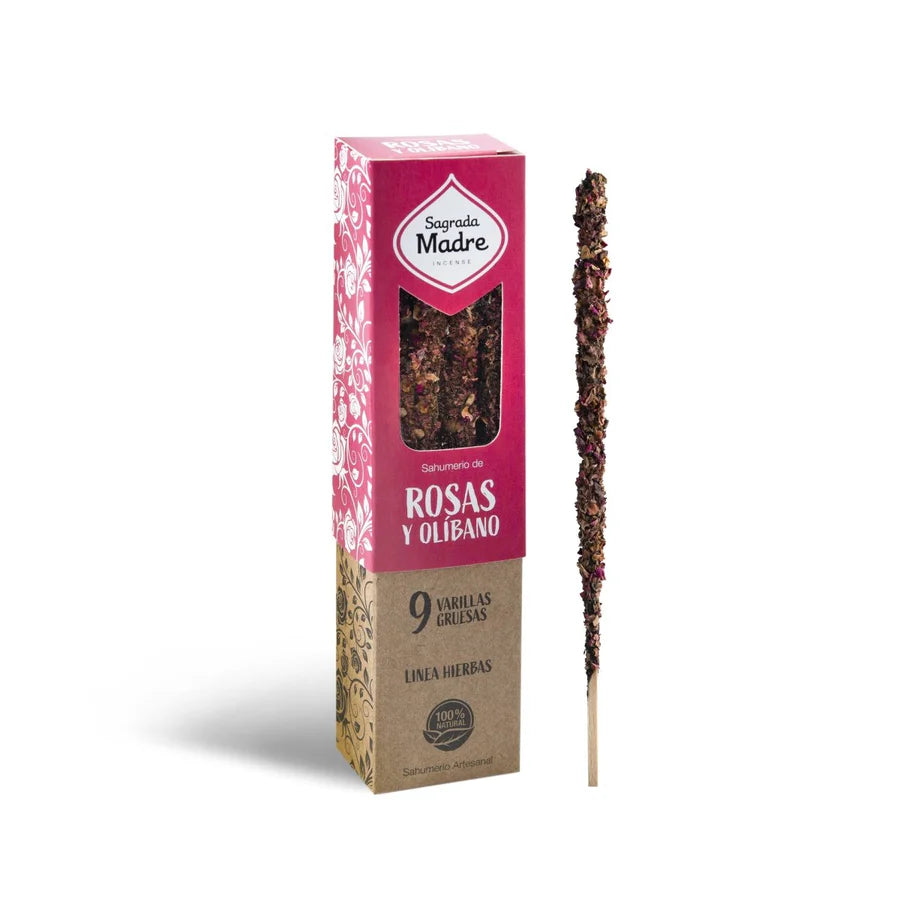 Sahumerio Herbal · Olíbano & Rosas - Sagrada Madre